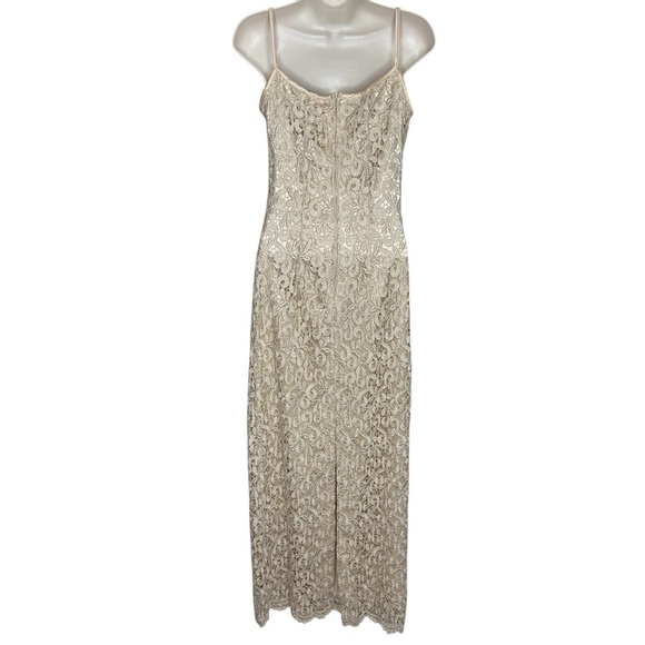 Aspeed Women’s Juniors Formal Elegant Cream Lace Dress With Shawl Size 3/4 - Picture 12 of 14